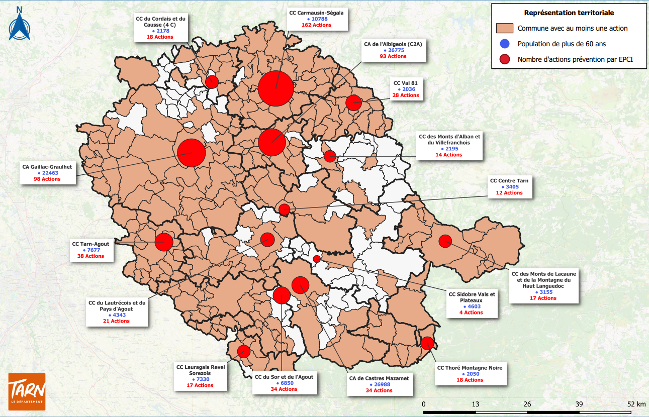 Carte 2 - Couverture par commune